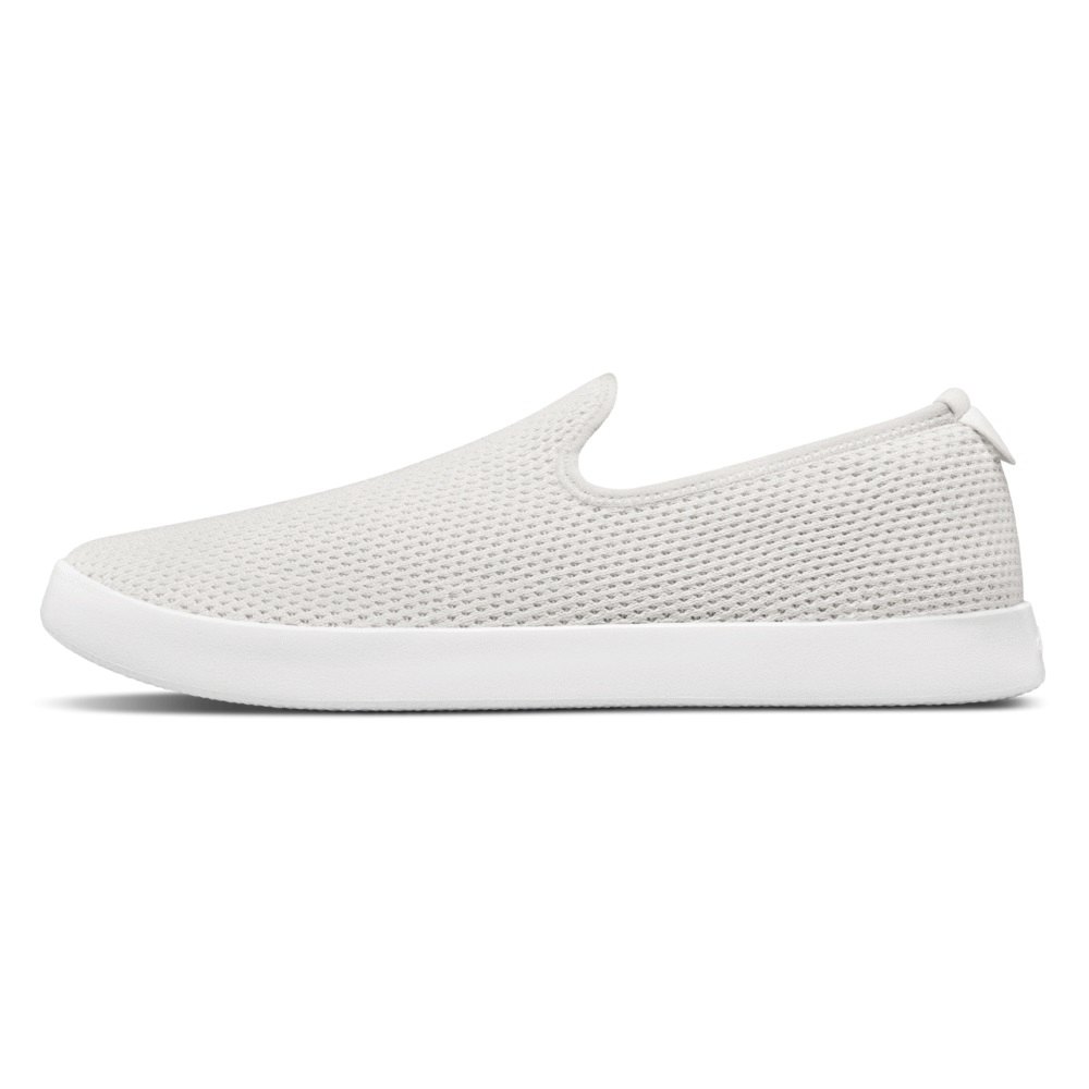 Allbirds Women\'s Slip-Ons White - Tree Loungers - 53176CJYP